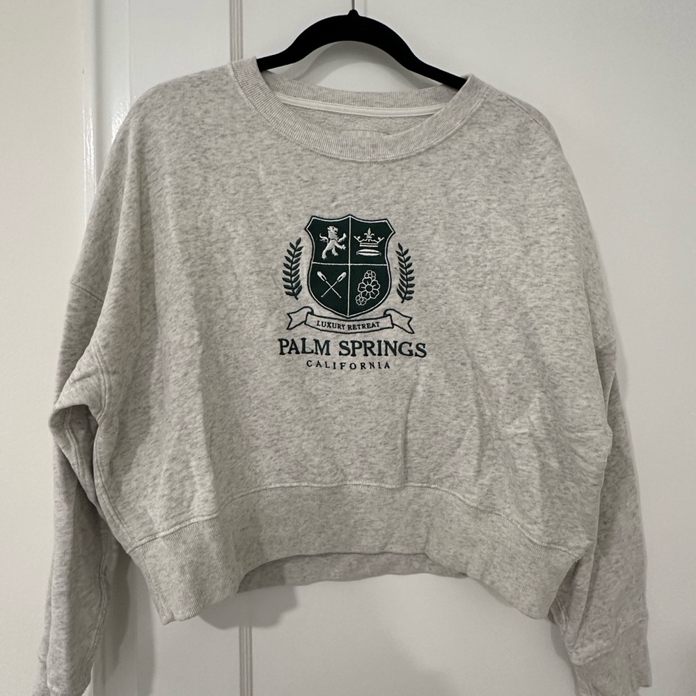 Abercrombie & Fitch Soft Ash Gray Sweatshirt
